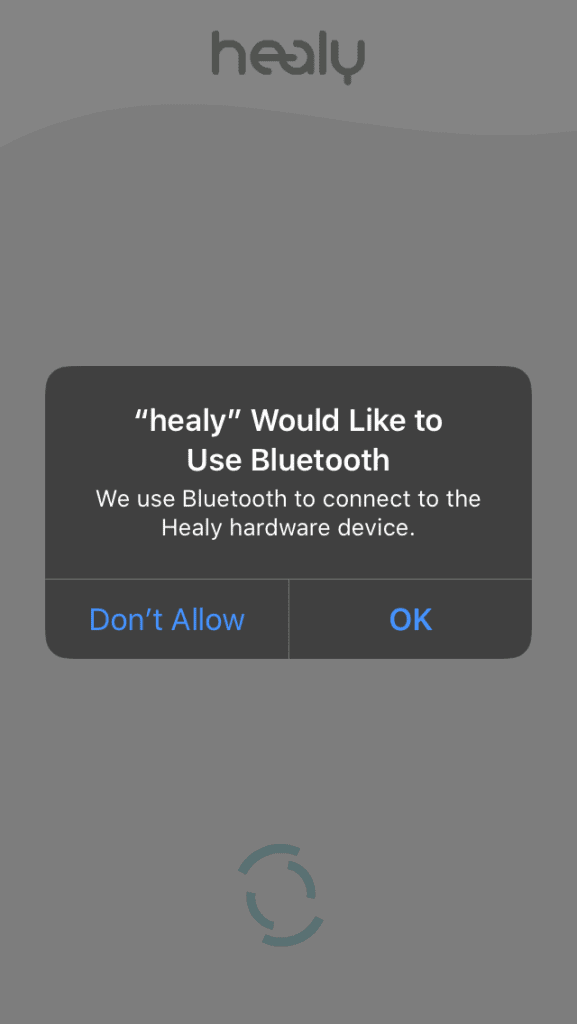 Ouvrir l'application Healy