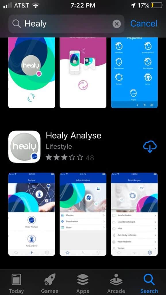 Téléchargez l'application Healy Analyse