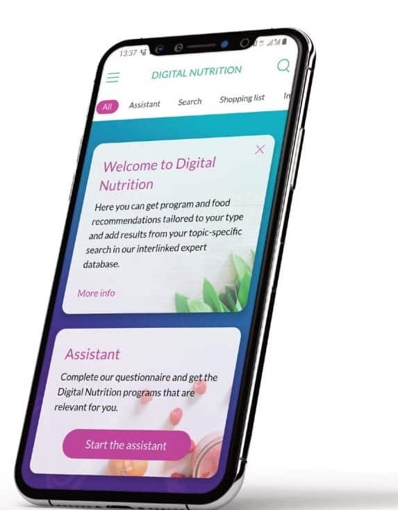 L’application de nutrition digitale (DNA)
