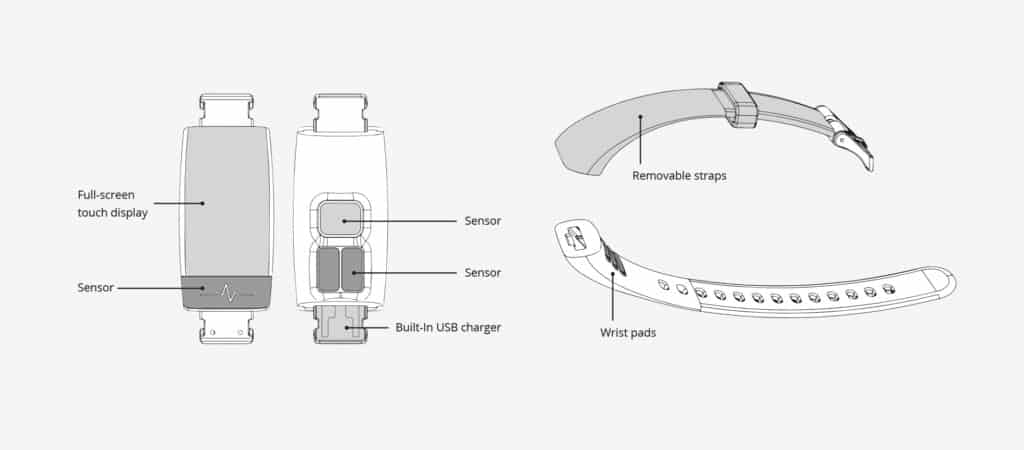 Les spécifications techniques de la montre Healy sont :